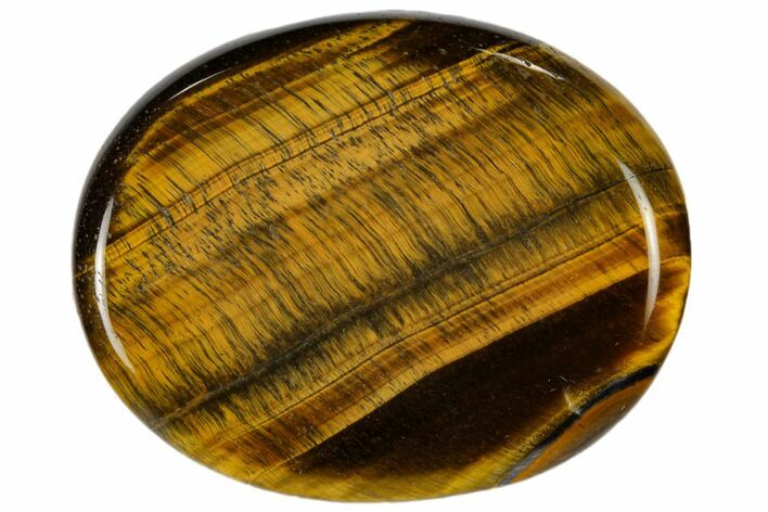 1.9" Polished Tiger's Eye Worry Stones - Photo 1